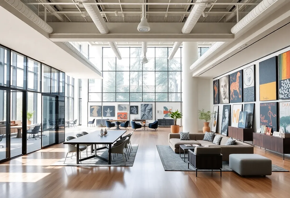 Interior of McDermott Will & Emery new office at Harwood No. 14