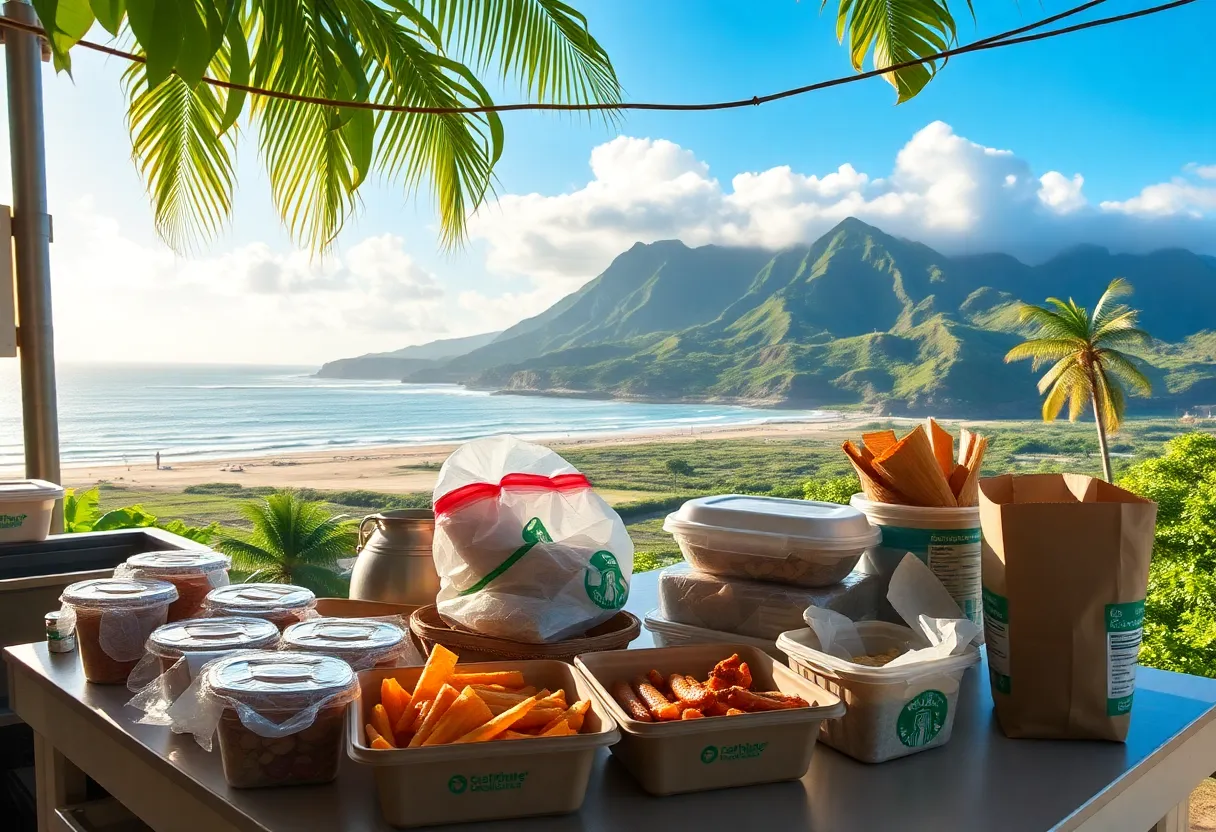 Reusable containers used in Hawaii County businesses