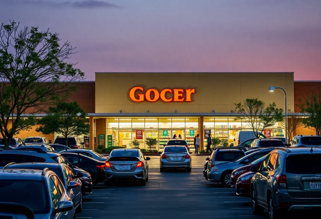 New H-E-B grocery store in Texas showcasing modern architecture