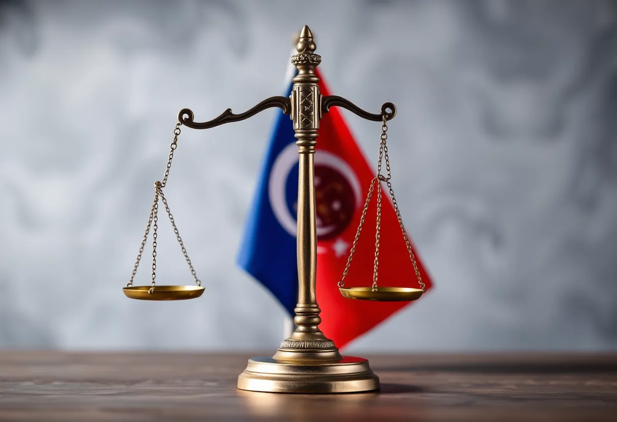 Symbolic representation of justice and politics