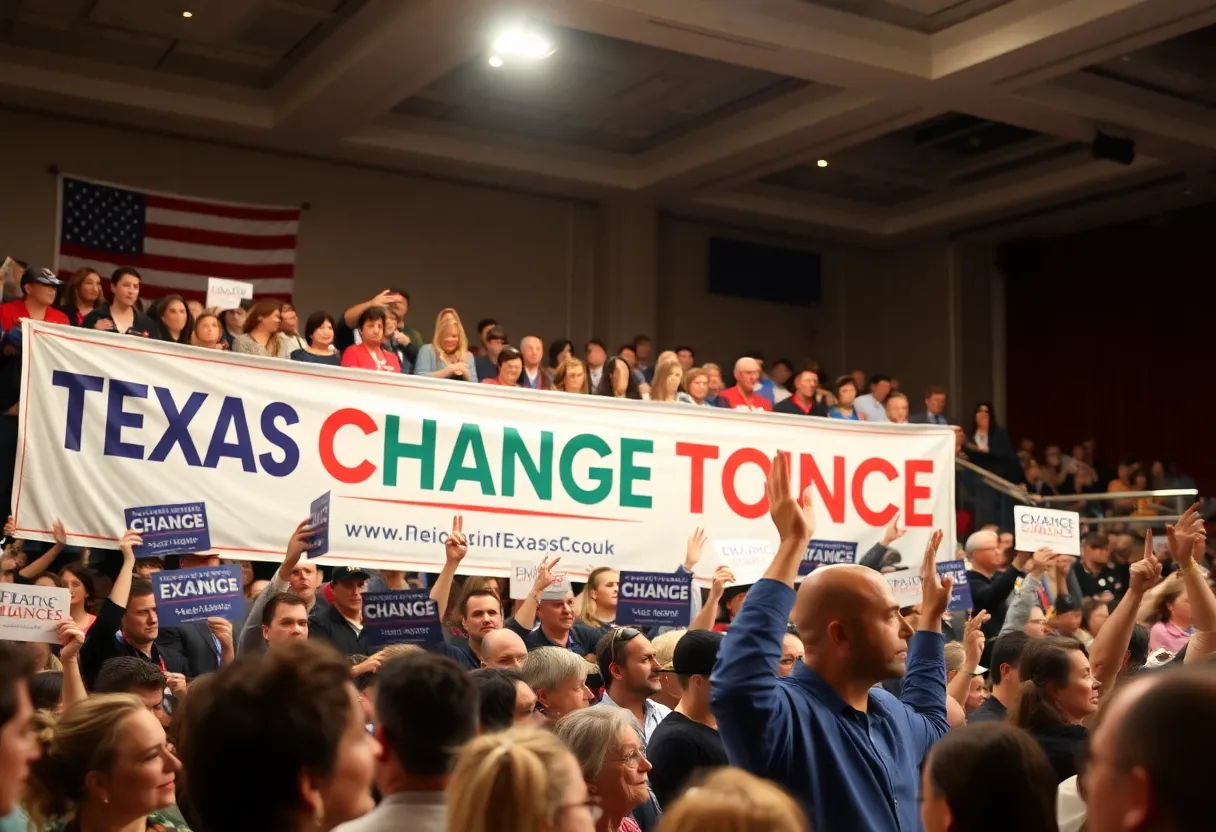 Representative Jasmine Crockett speaking at her Senate campaign launch event.