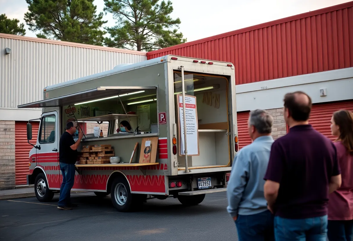 King Kups food truck showing signs of break-in at the storage facility.