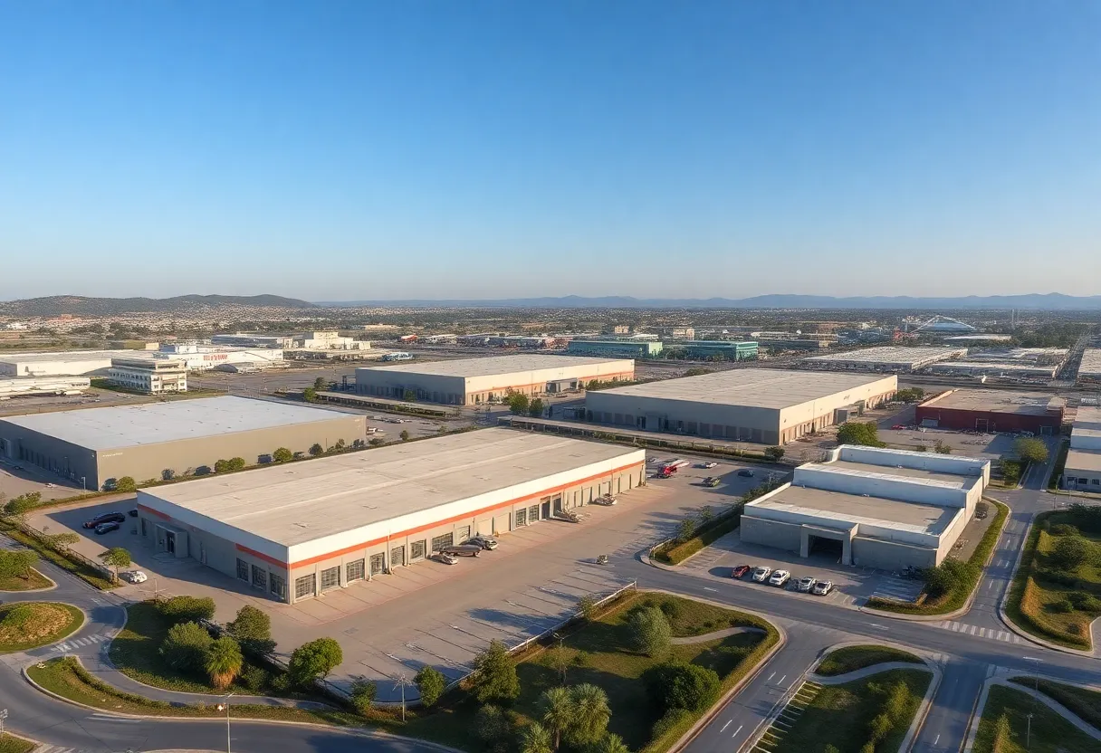 Industrial warehouses acquired by KKR in Sunnyvale, California.