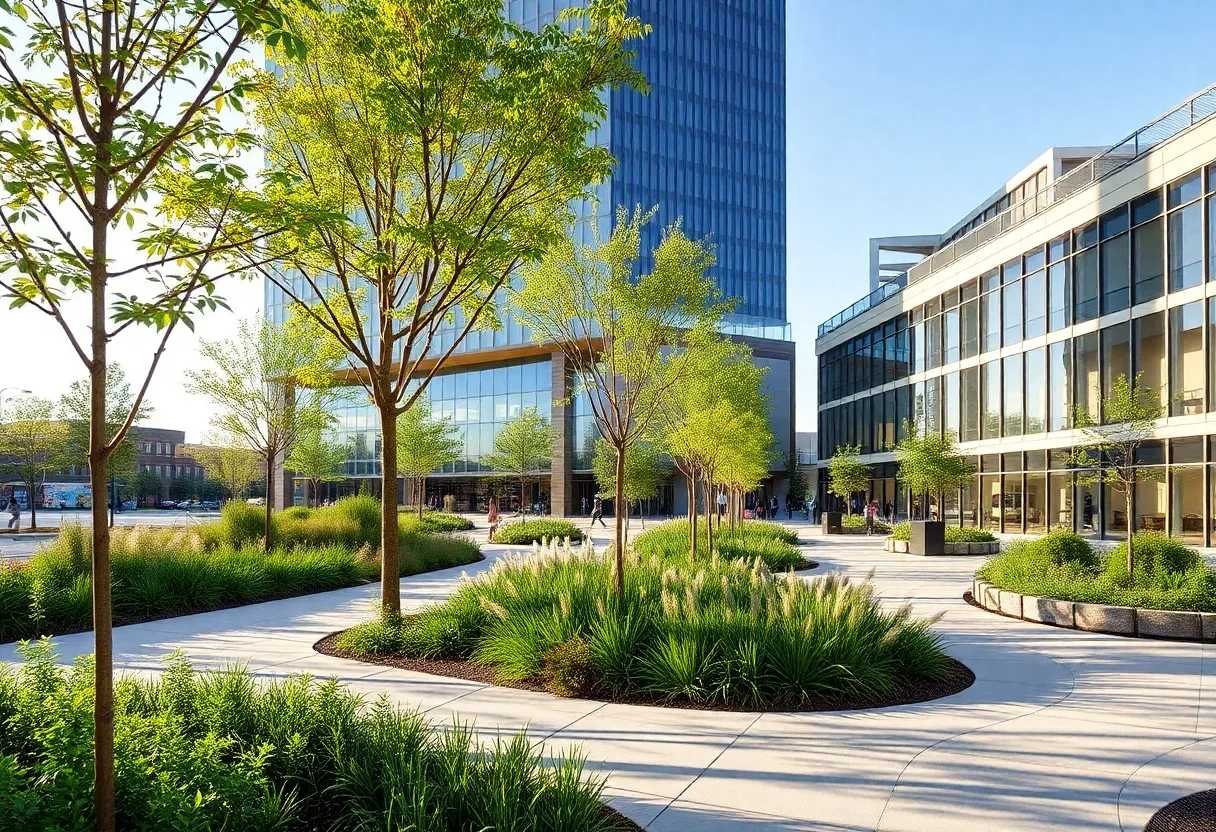 Sustainable landscape architecture in North Dallas