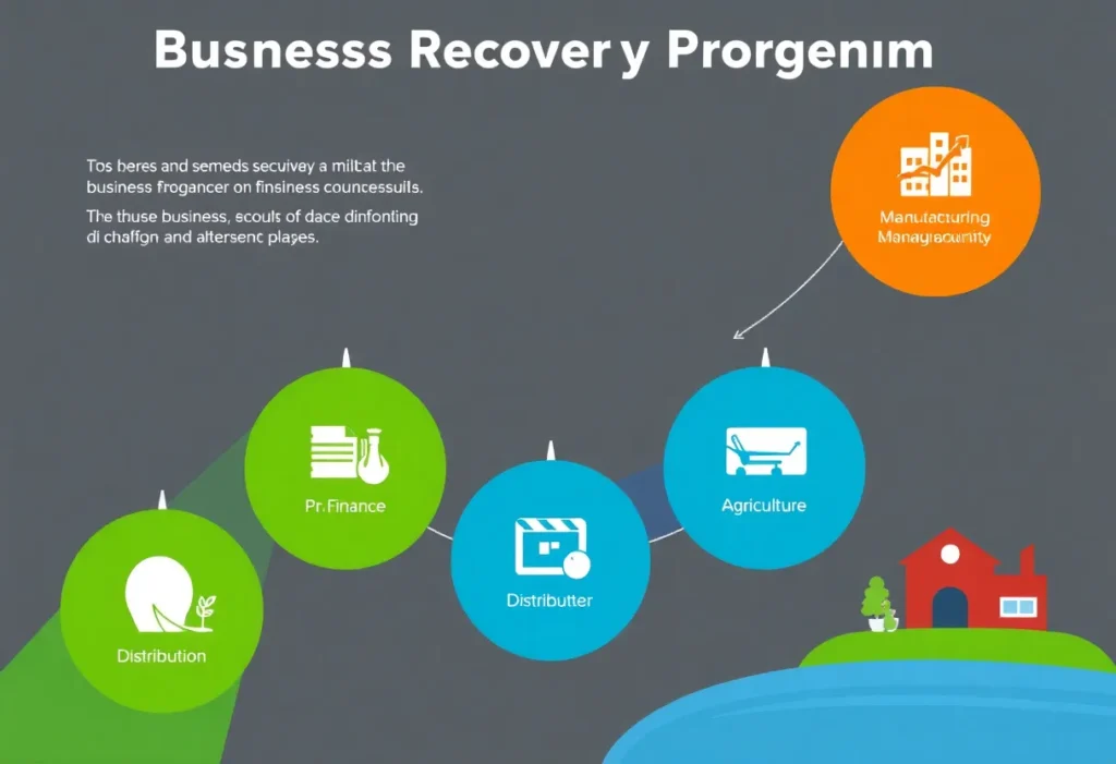 Infographic of M5 Business Recovery Programme phases