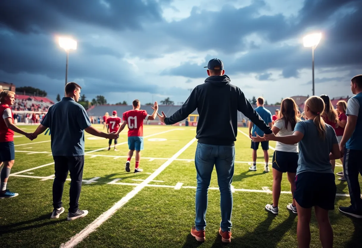 Community supporting mental health awareness in sports