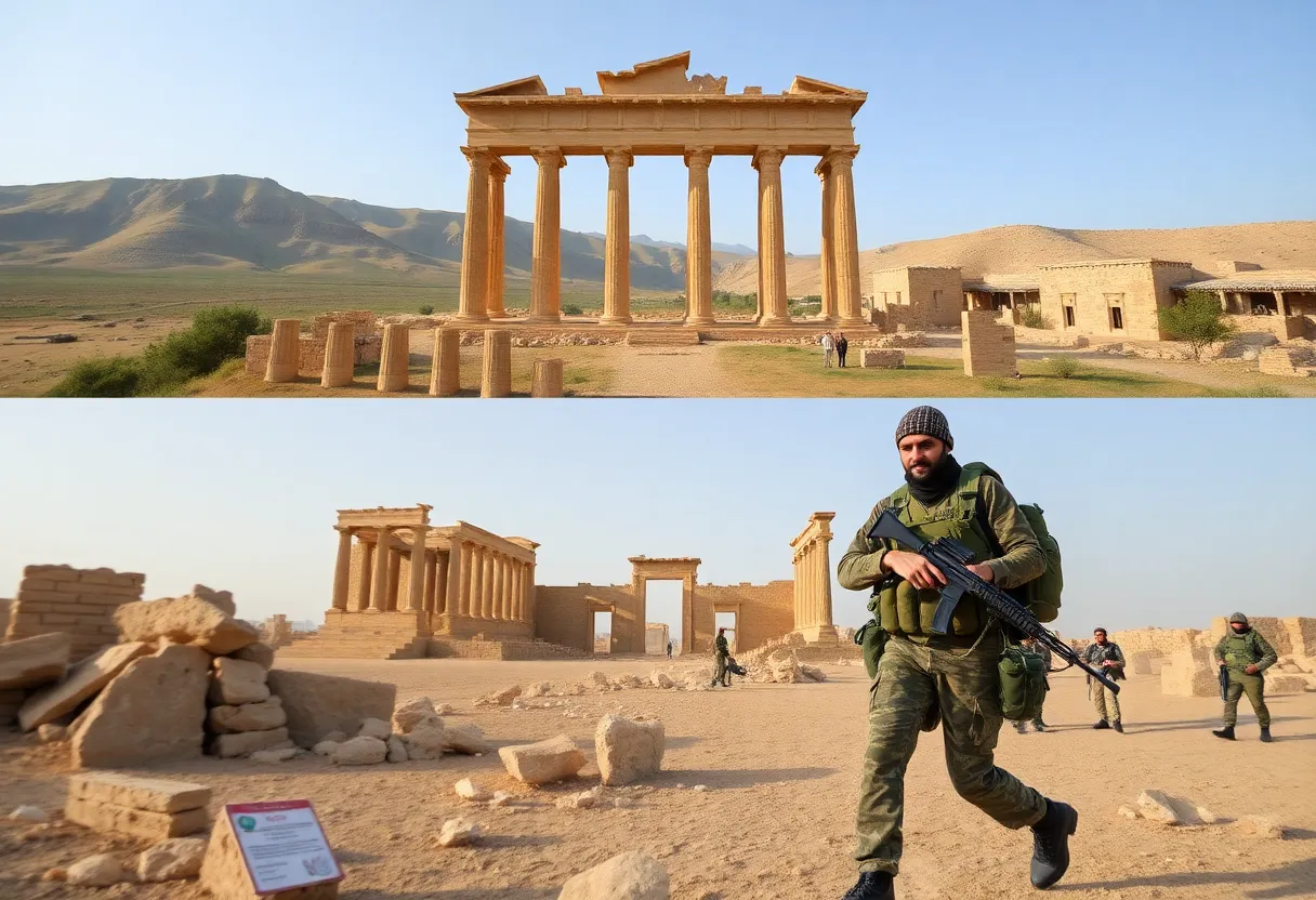 U.S. military patrol near Palmyra in Syria