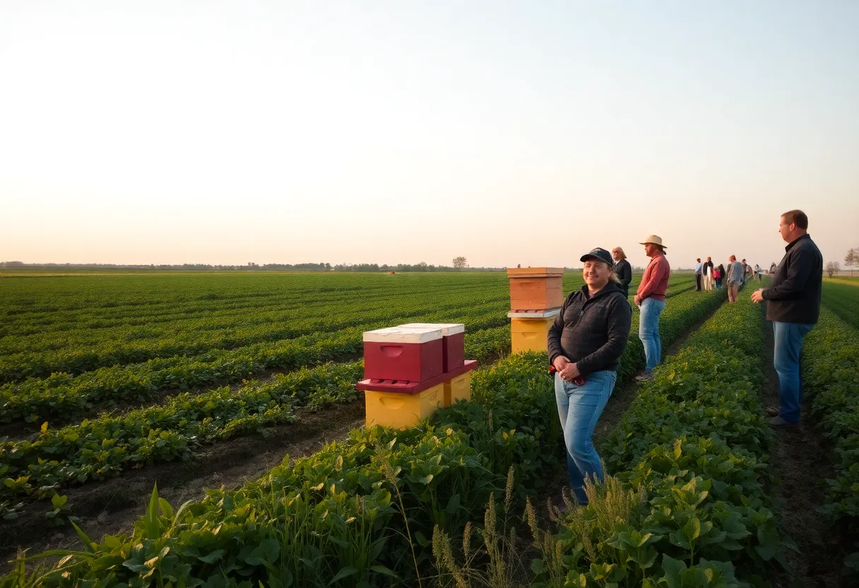 Campaign image featuring Texas agriculture and sustainability themes