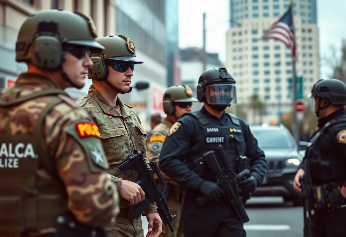 National Guard troops supporting law enforcement in New Orleans