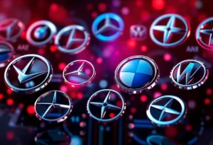 Illustration of automotive partnerships and technological collaboration