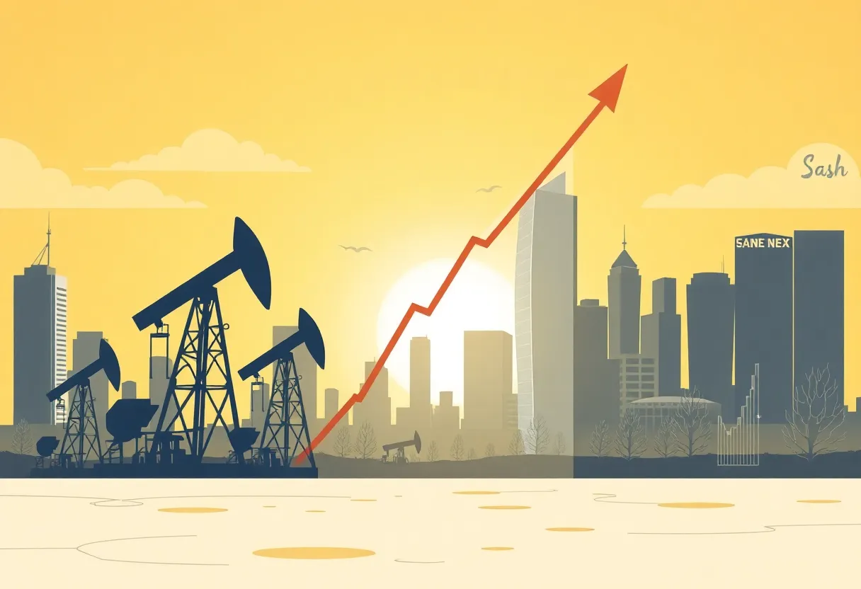 Illustration representing Phoenix Energy's cash distribution announcement with an energy sector theme.