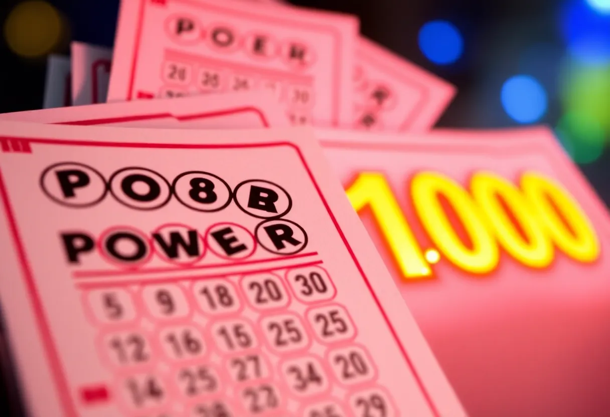 Powerball jackpot lottery tickets