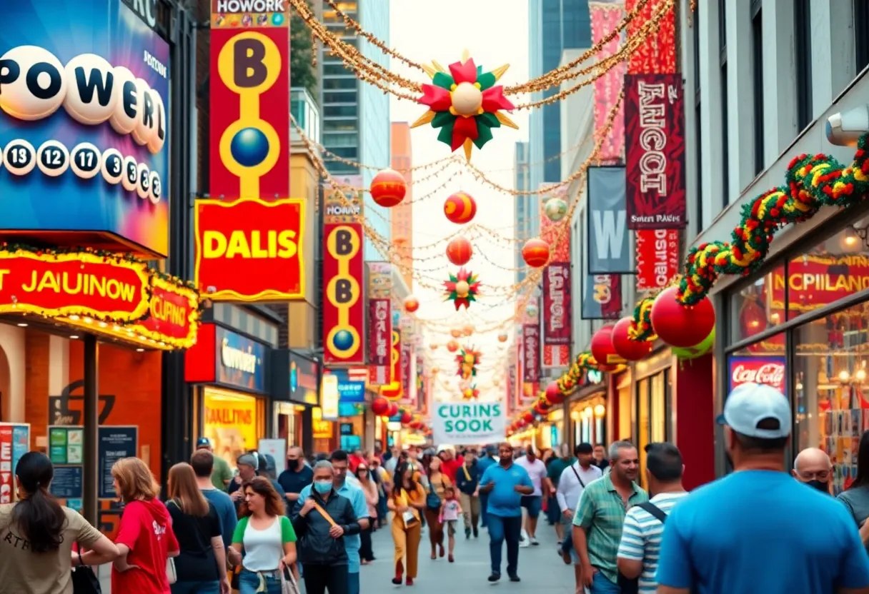 Dallas residents buying Powerball tickets