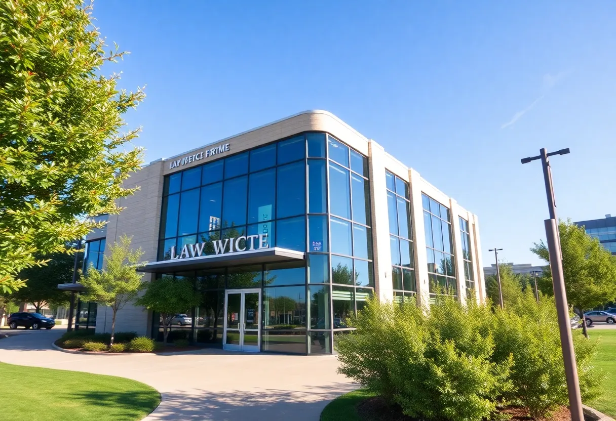 Exterior view of PSBP Law office in Frisco, Texas