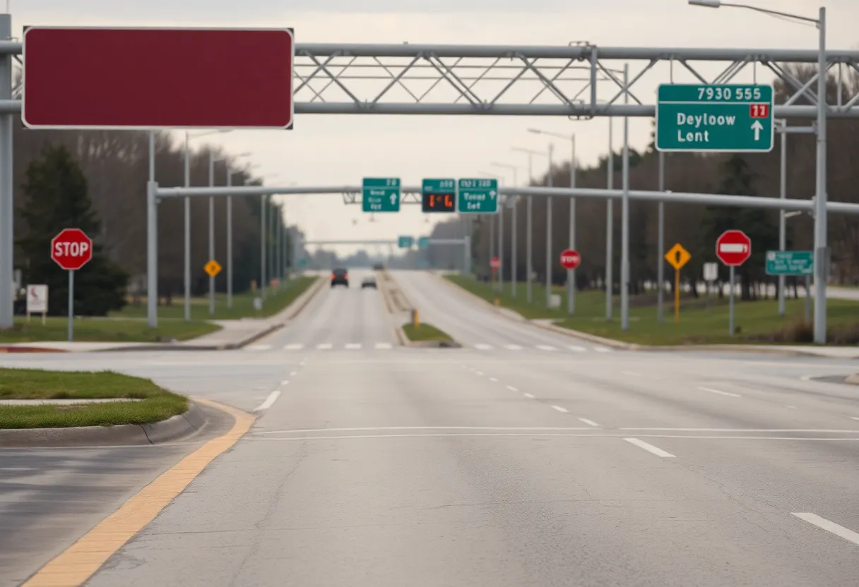 Intersection of State Highway 34 and County Road 2186 in Greenville