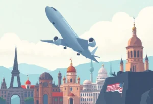 Southwest Airlines and Condor partnership illustration