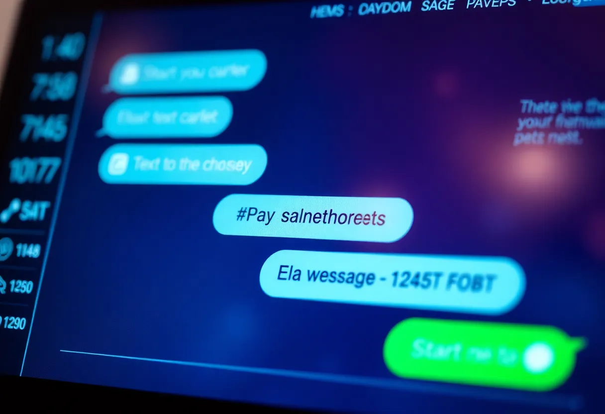 Illustration of SMS-based payment system for B2C transactions