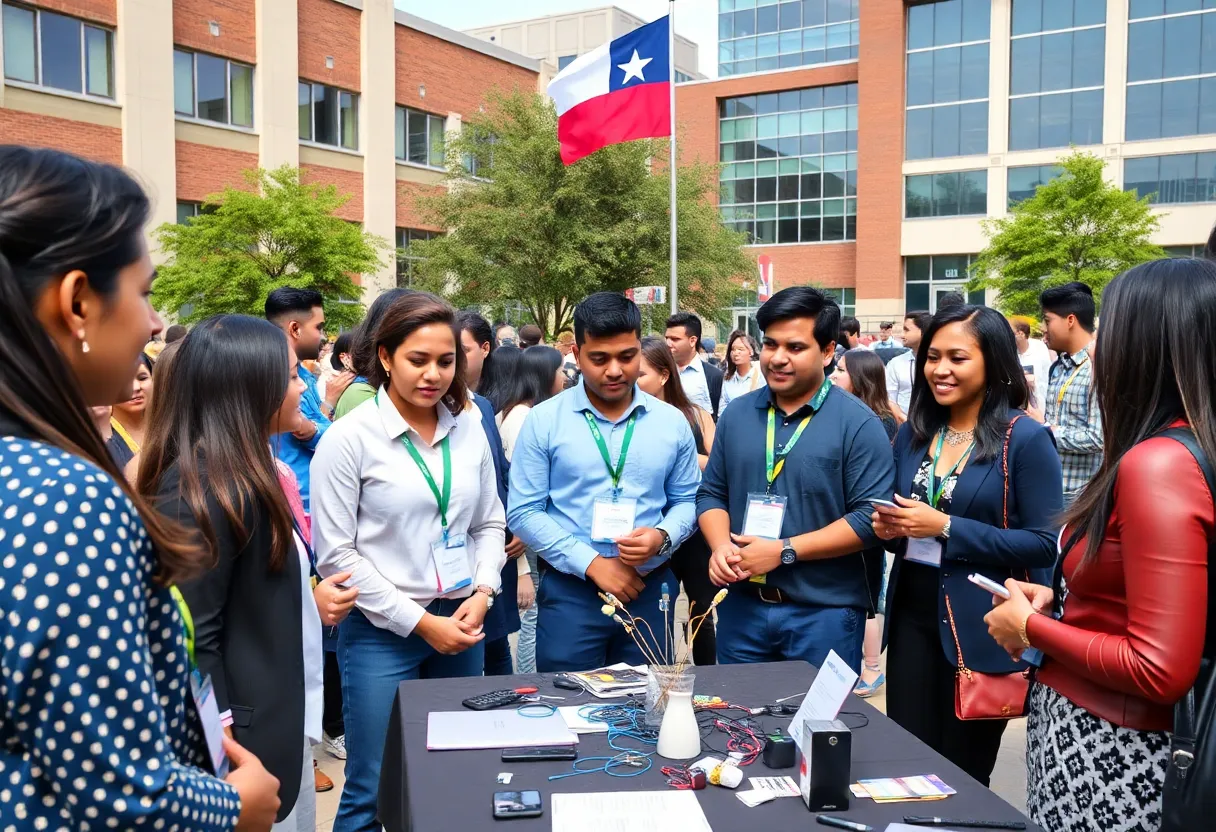 Community members engaging in Texas innovation initiatives