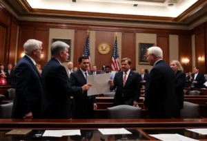 Legislators discussing Texas congressional maps redistricting