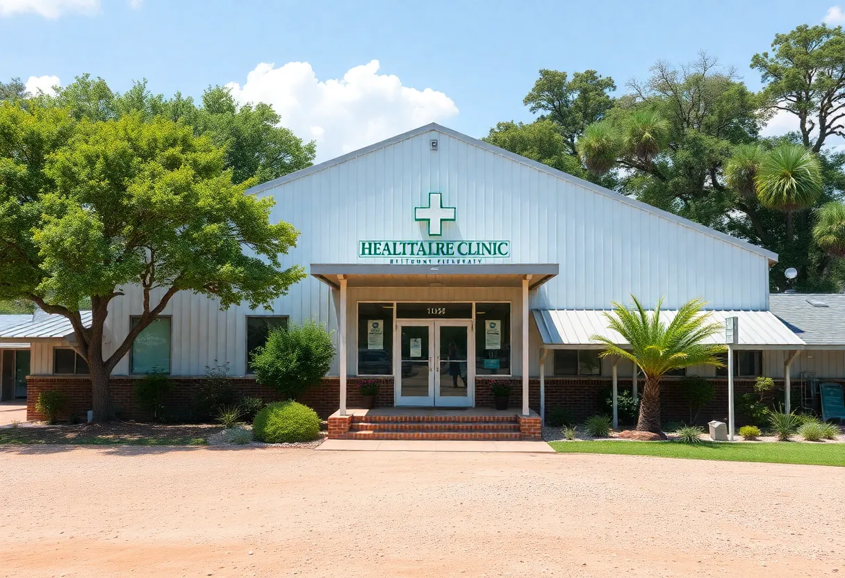 A modern rural healthcare clinic in Texas