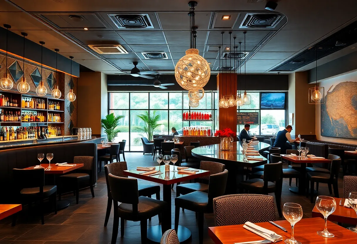 Interior of The Henry Restaurant in Plano, Texas