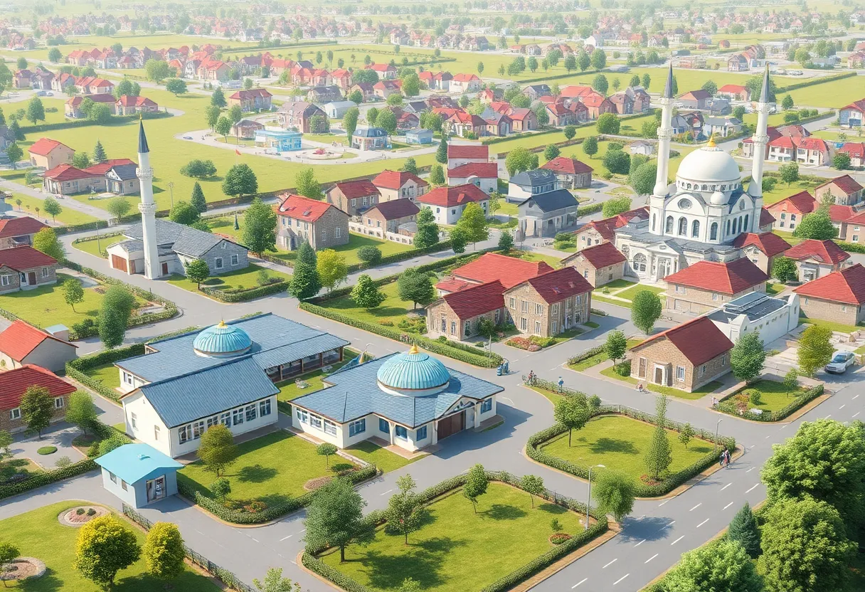 Conceptual illustration of The Meadow residential development project.