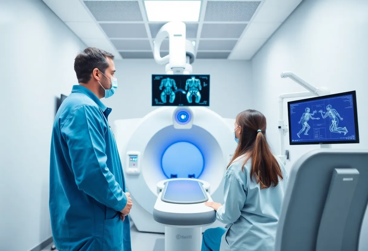 Advanced medical imaging equipment in a healthcare facility