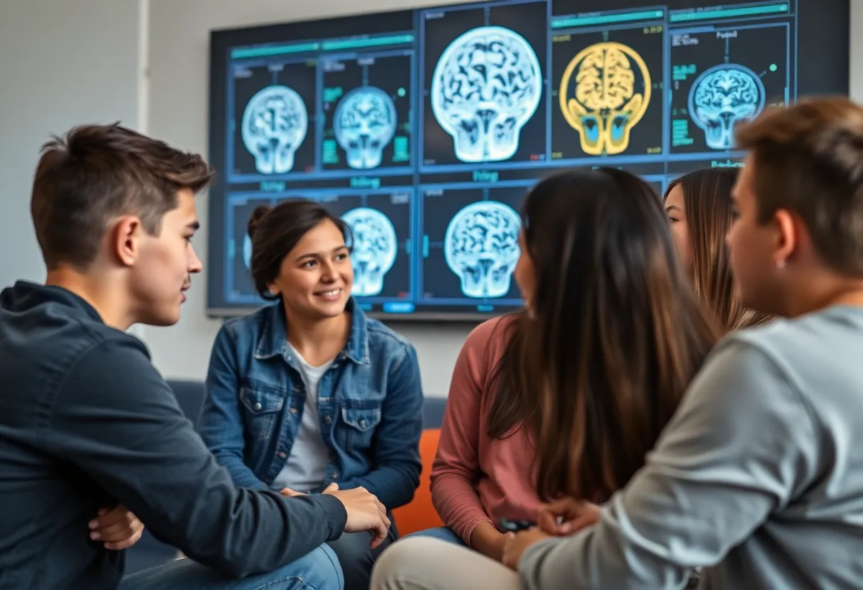 Counseling session for teenage alcohol misuse prevention at UT Dallas