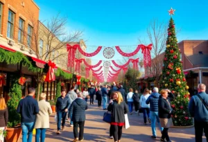 Residents in Dallas-Fort Worth celebrating Christmas outdoors in warm weather