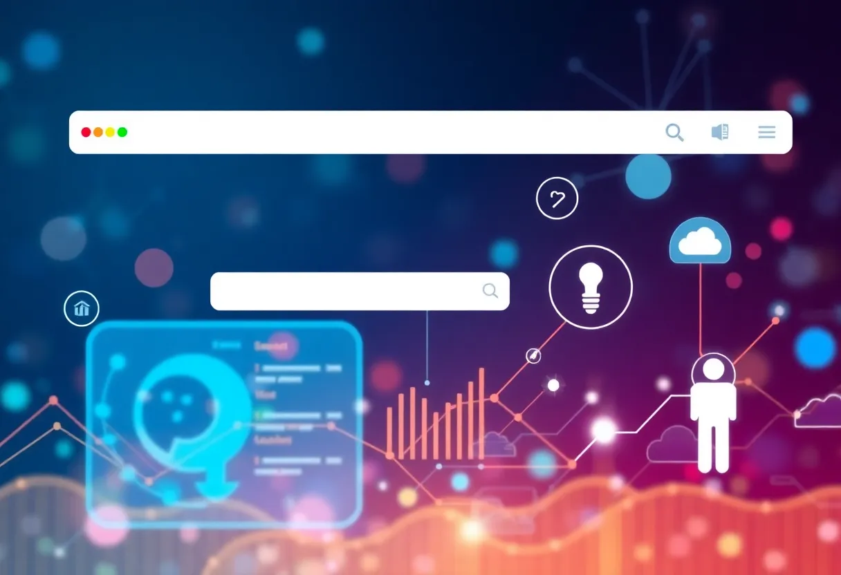 An illustration of AI integration in digital platforms