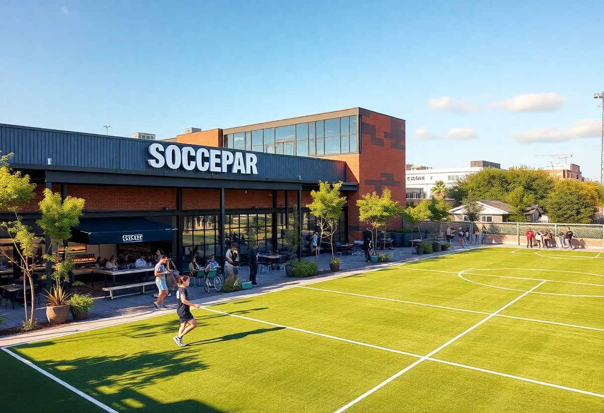 New headquarters of Atlético Dallas in Expo Park with amenities