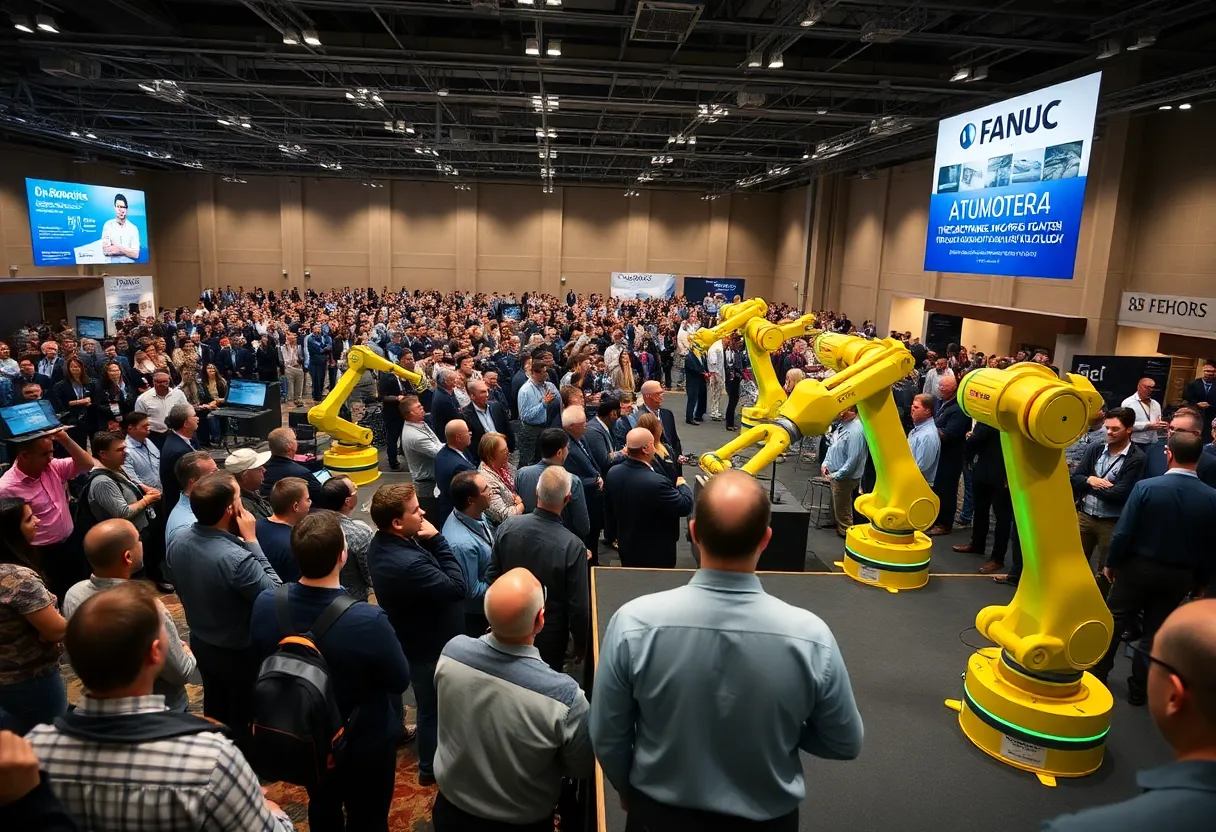 Attendees engaging with automation technology demonstrations at the Build Your Automation Roadmap event.