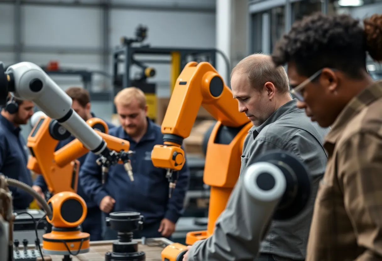 Manufacturers learning about automation solutions in Dallas event