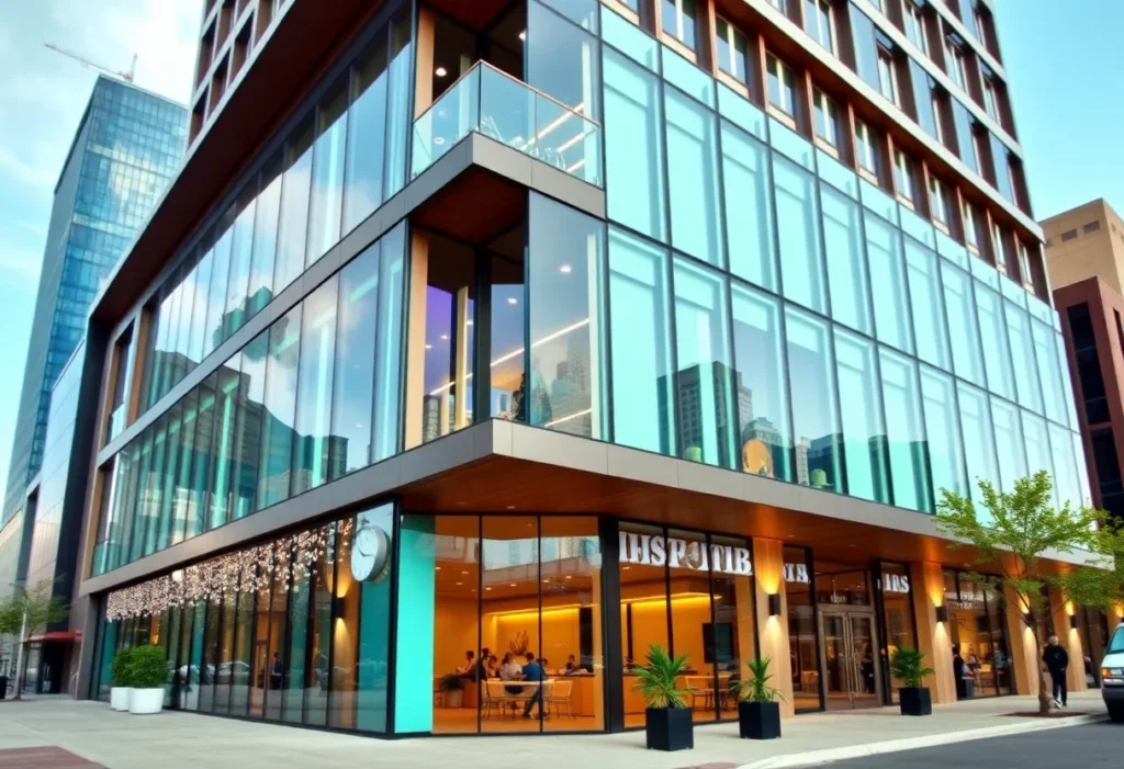 Modern office building in Dallas representing Bates Real Estate