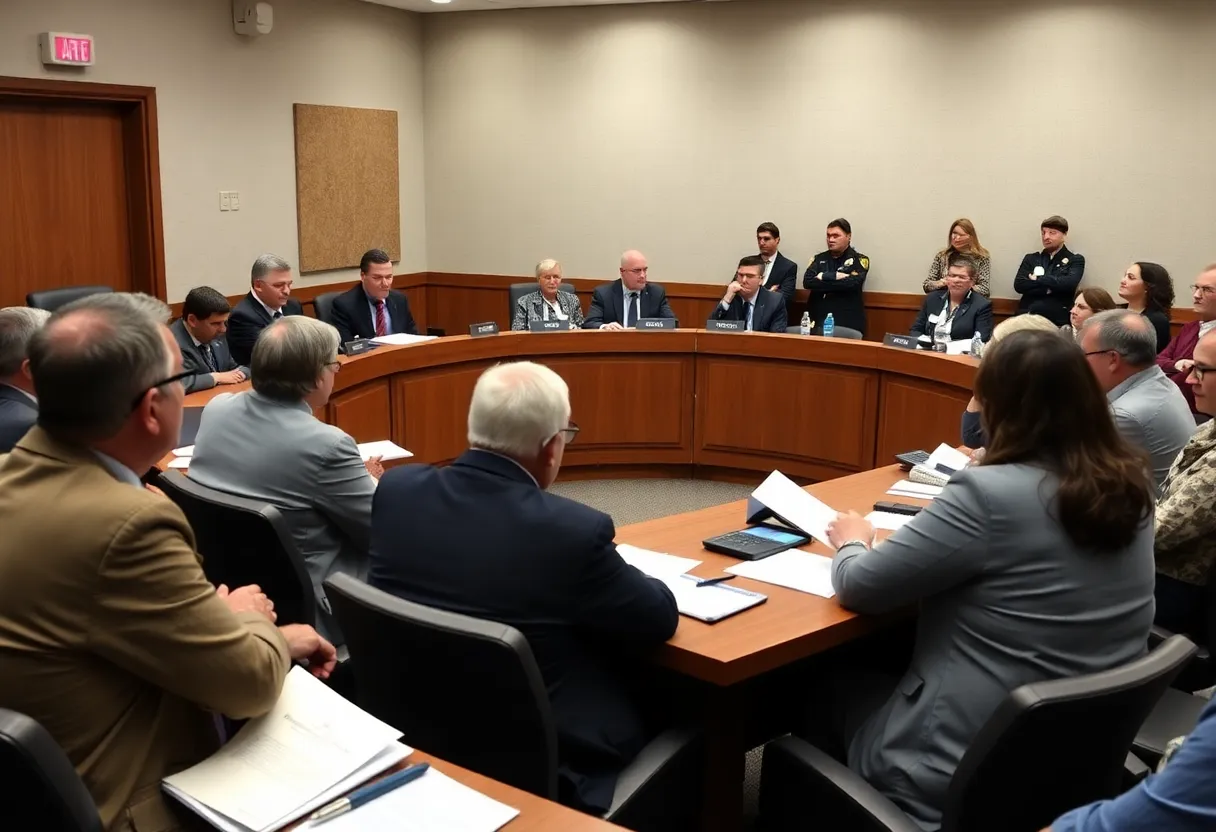 City council meeting about public transit issues in University Park