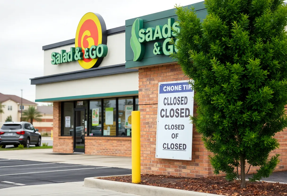 Closed Salad and Go Drive-Thru Location