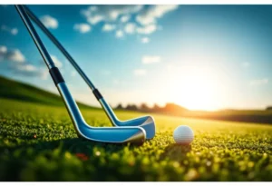 Cobra Golf 3DP MB and 3DP X 3D-printed irons on golf course.