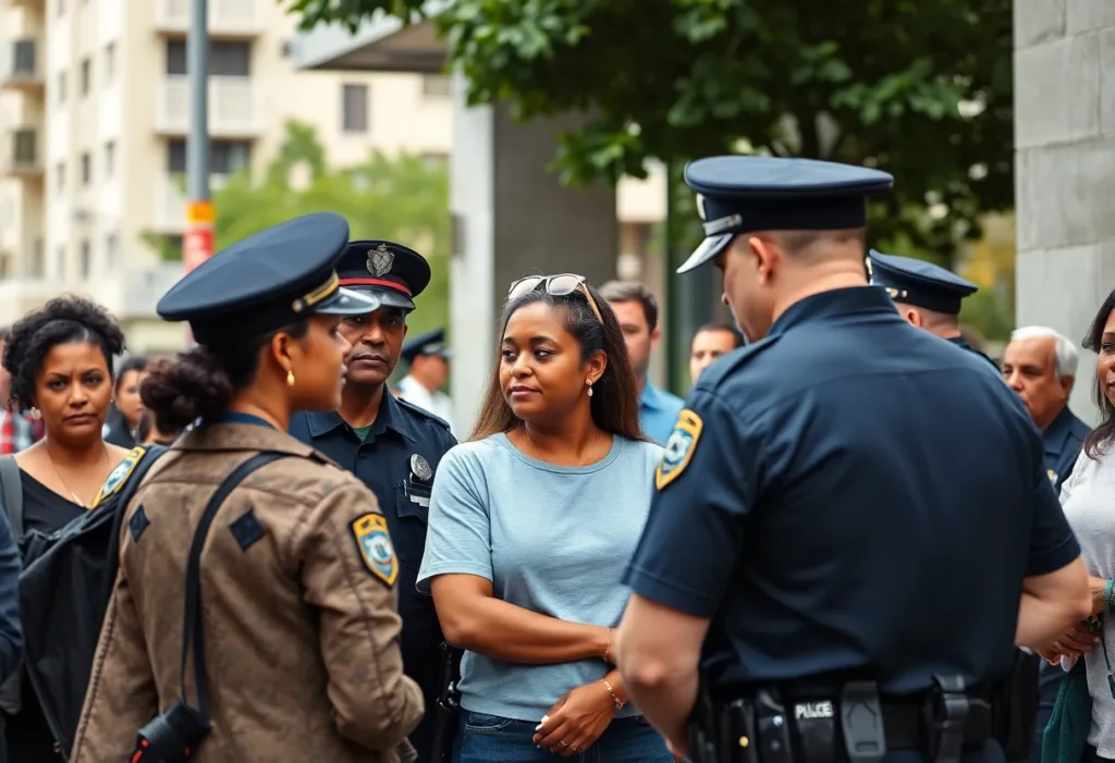 Community engagement between law enforcement and residents