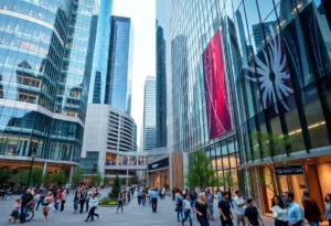 A vibrant business center in Dallas representing entrepreneurship and innovation.