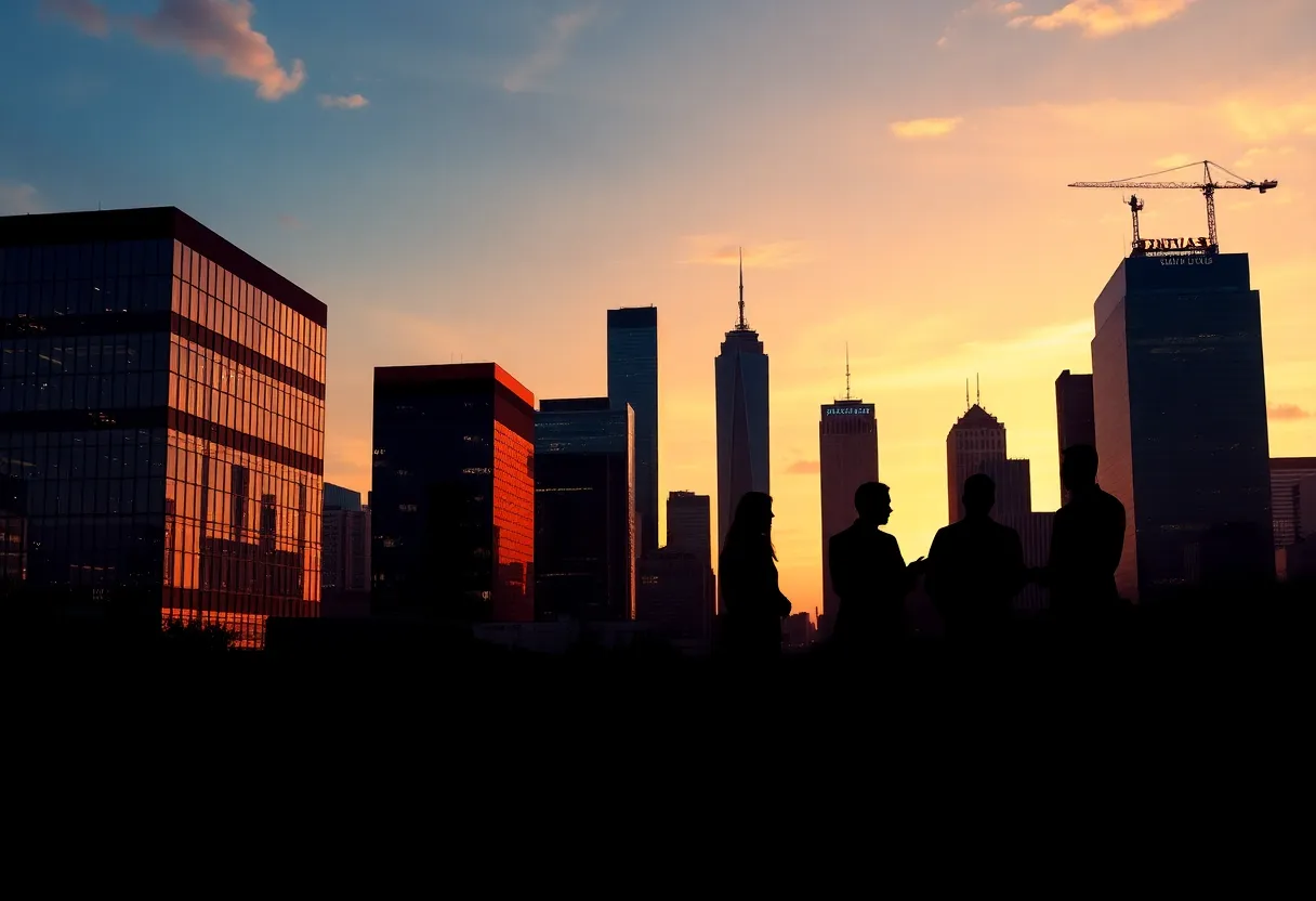 Dallas corporate landscape showcasing leaders and innovation.