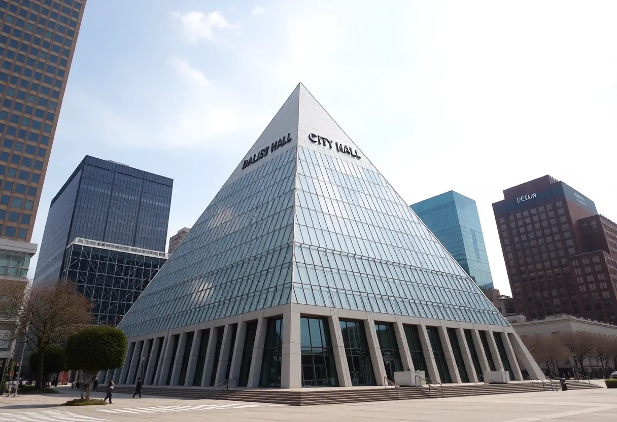 Dallas City Hall modernist design