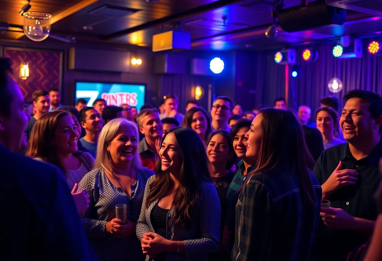 Audience enjoying a comedy show at Big Laugh Comedy Club in Dallas