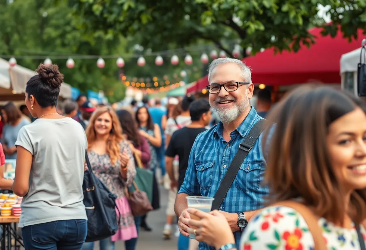 People enjoying community events in Dallas