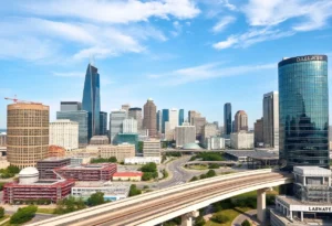 Dallas skyline with engineering projects