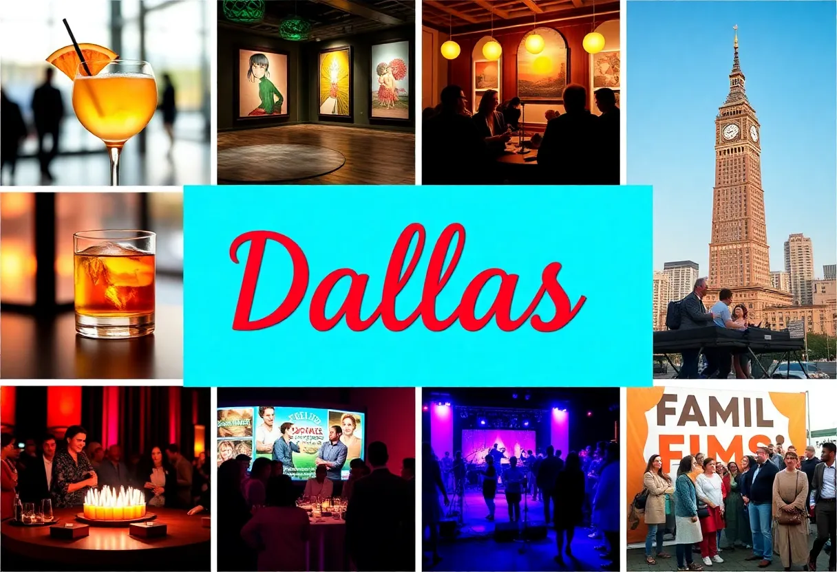 Highlights of various cultural events in Dallas including art and music performances.