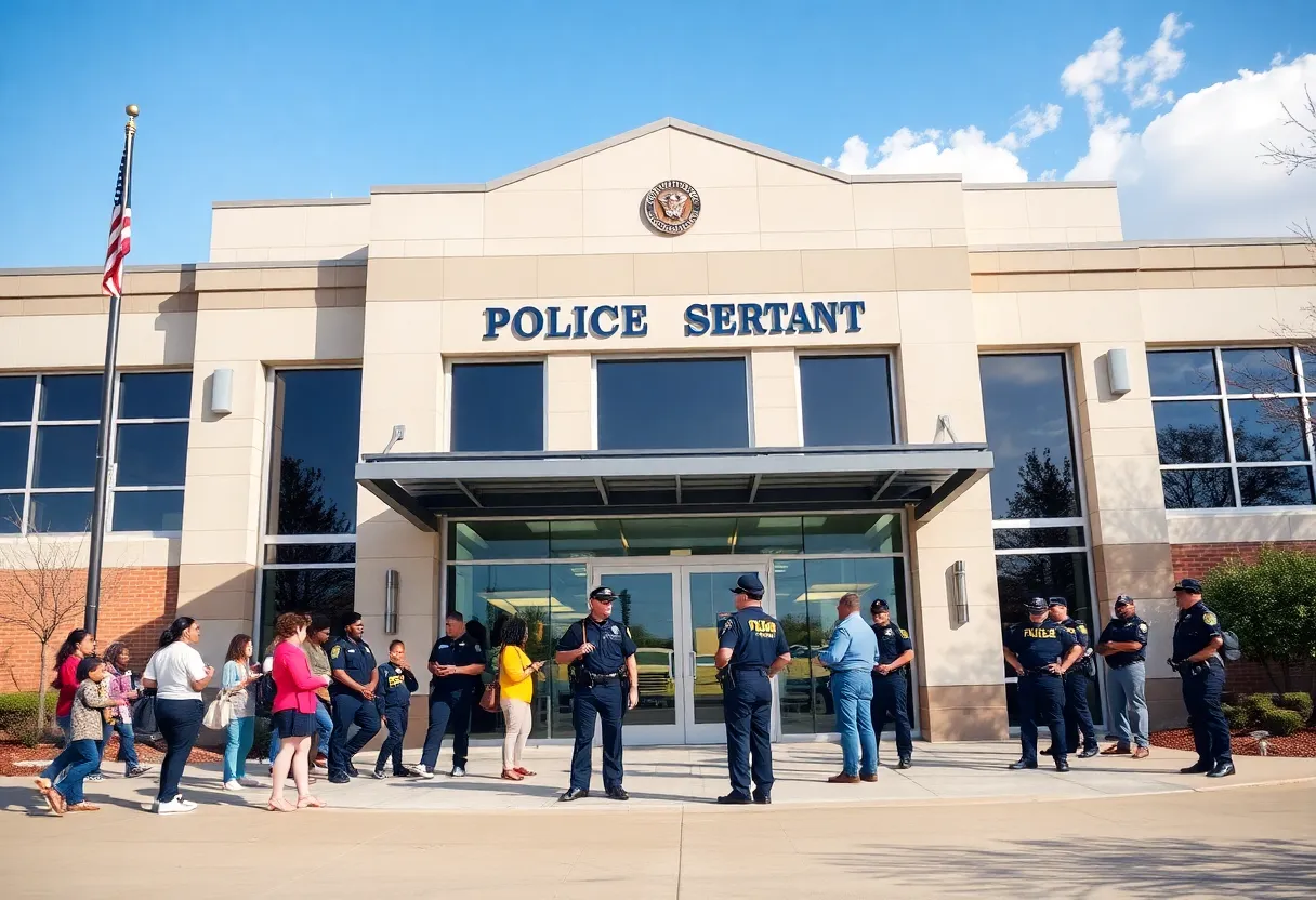 Exterior view of Dallas Police Department building