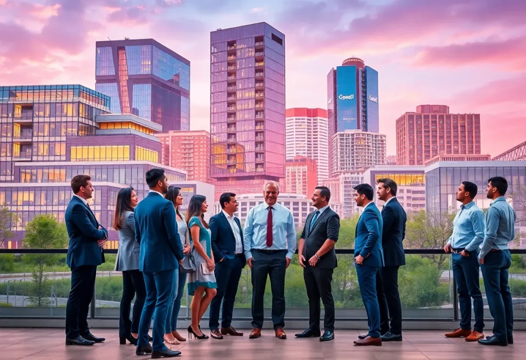 Visual representation of various real estate developments in Dallas, illustrating the city's dynamic landscape.