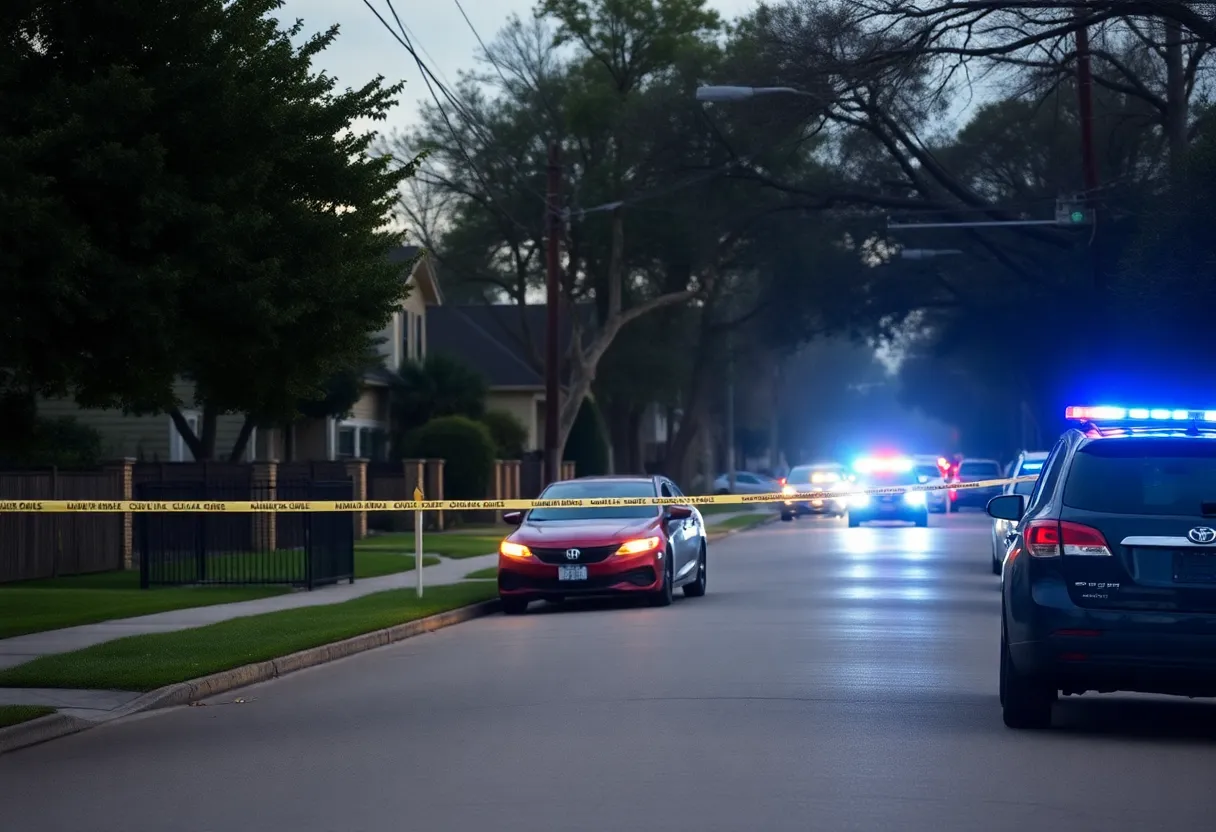 Scene of a shooting investigation in Dallas