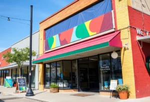 Improved storefront of a small business in Dallas