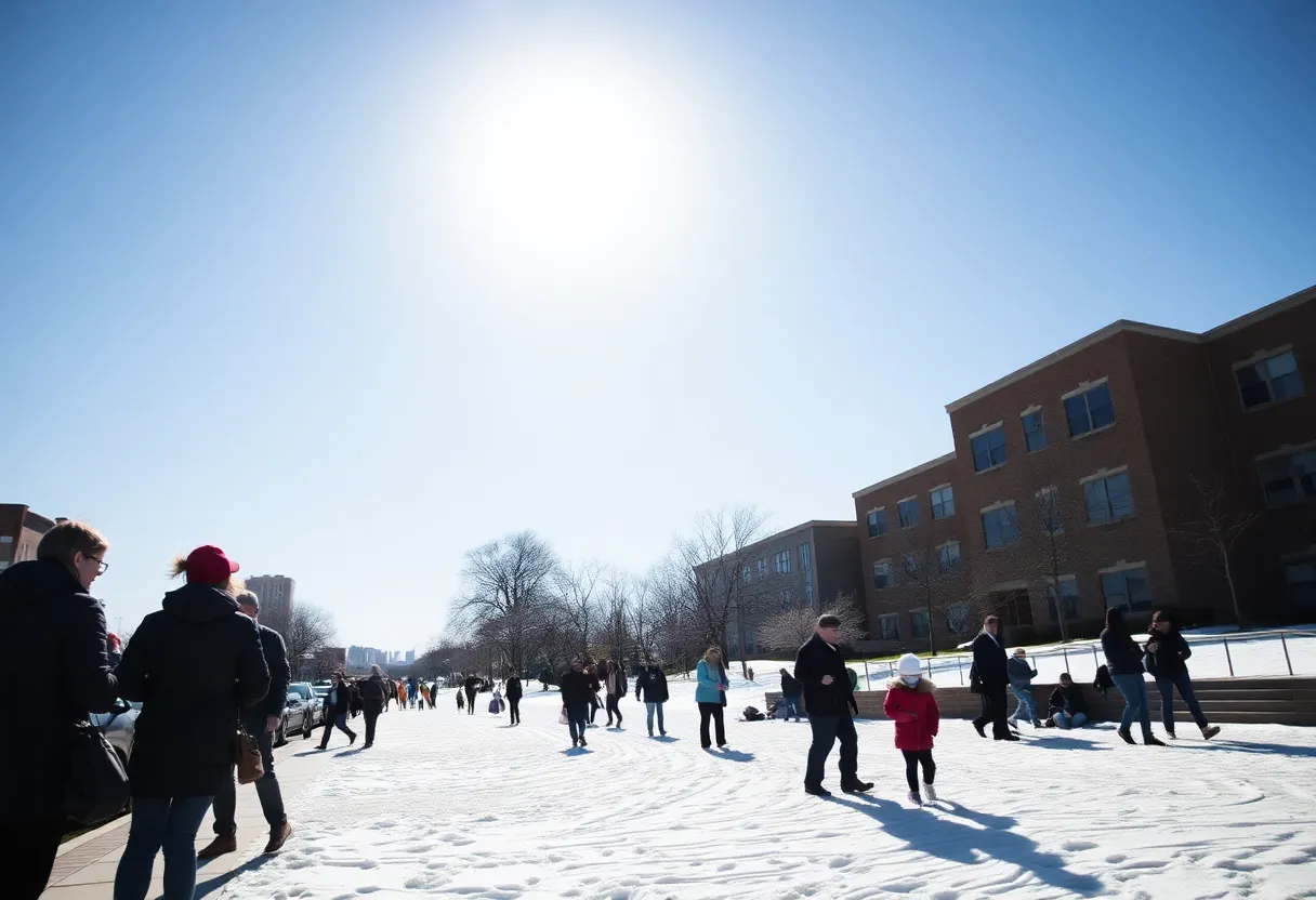 People enjoying a sunny winter day in Dallas-Fort Worth region